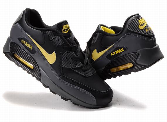 New Men'S Nike Air Max Black/Yellow
